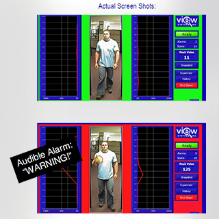 viewscan™ walk through weapons detection system technology interface audible warning system